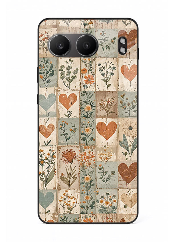 Rustic Patch Quilt patchwork quilt pattern OnePlus Nord 4 glass back cover