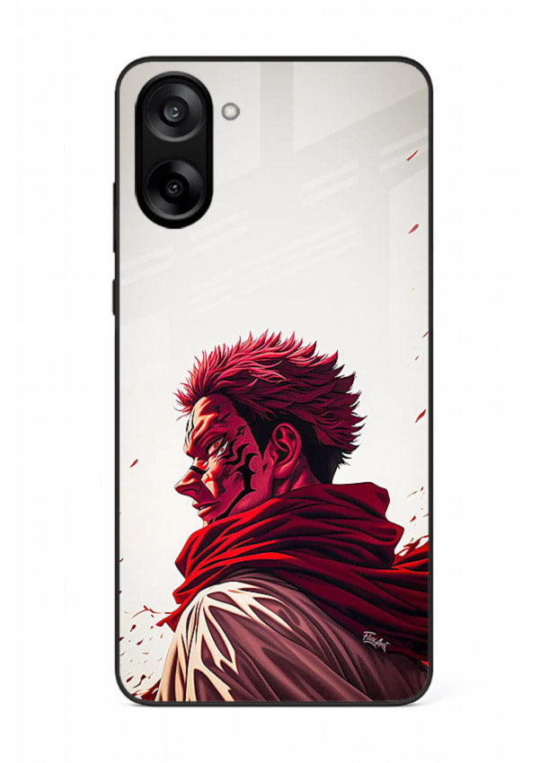 samurai blood rage red white art OnePlus Nord CE5 glass cover dramatic japanese warrior case