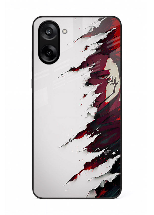 samurai rage slash red white anime art OnePlus Nord CE5 glass cover slicing warrior case