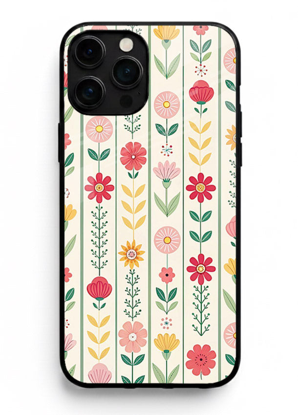 Scandinavian Simple Floral minimal Scandinavian floral pattern iphone 13 pro max glass back cover