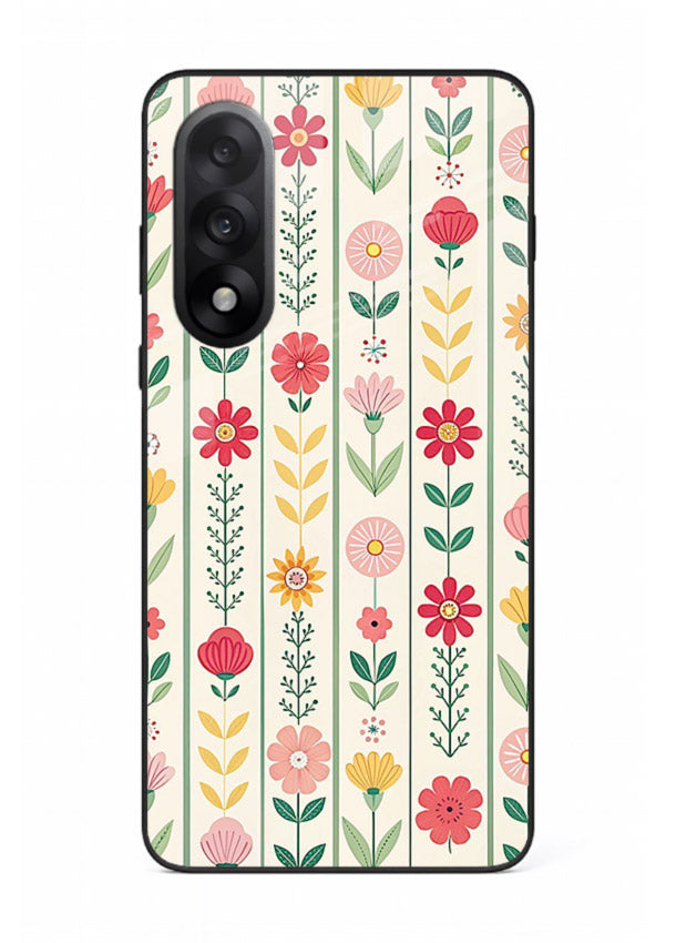 Scandinavian Simple Floral minimal Scandinavian floral pattern OnePlus Nord 5 glass back cover