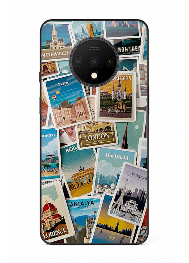 Scenic Travel Postcards artwork OnePlus 7T glass back cover