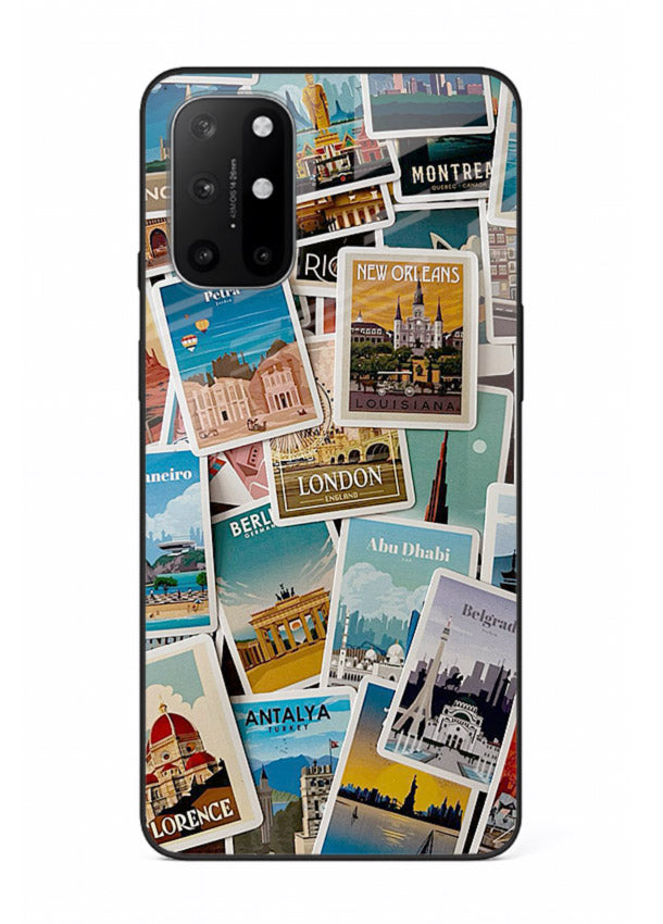 Scenic Travel Postcards artwork OnePlus 8T glass back cover