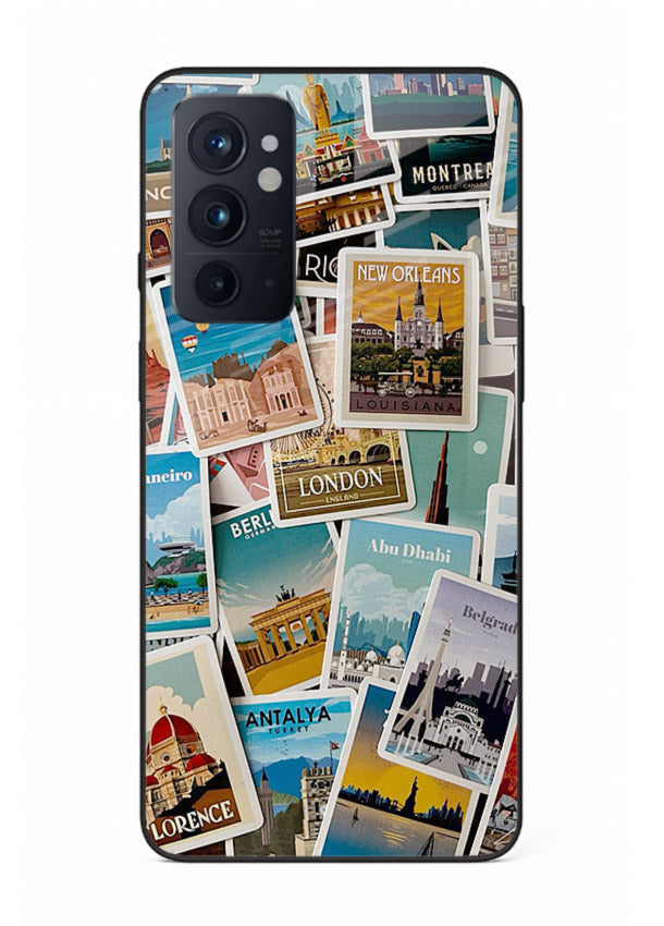 Scenic Travel Postcards artwork OnePlus 9RT glass back cover