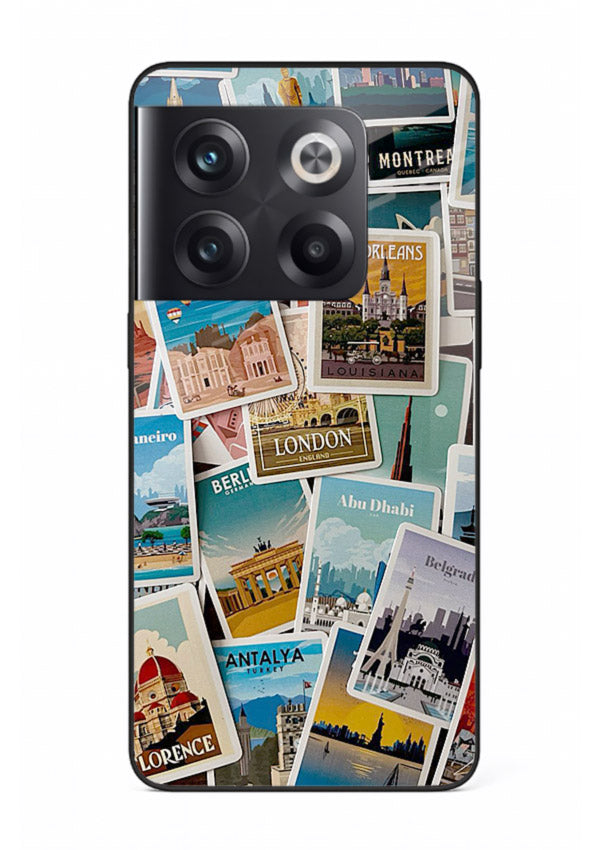 Scenic Travel Postcards artwork OnePlus 10T glass back cover