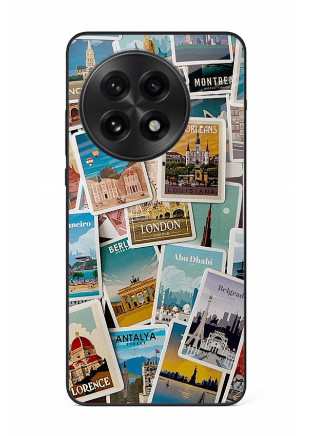 Scenic Travel Postcards artwork OnePlus 13 glass back cover