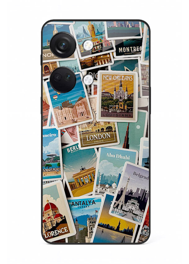 Scenic Travel Postcards artwork OnePlus Nord 3 glass back cover