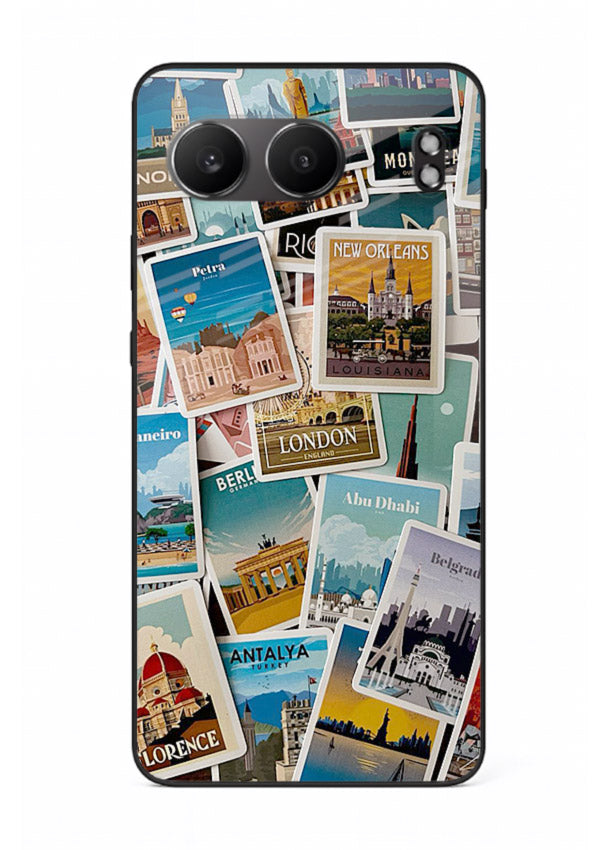 Scenic Travel Postcards artwork OnePlus Nord 4 glass back cover