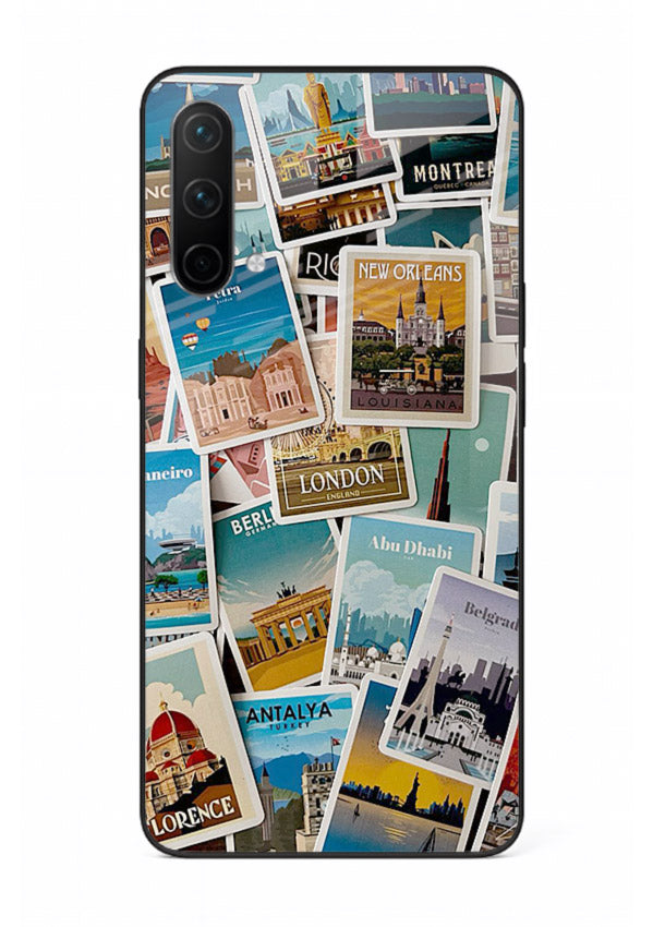 Scenic Travel Postcards artwork OnePlus Nord CE 5G glass back cover