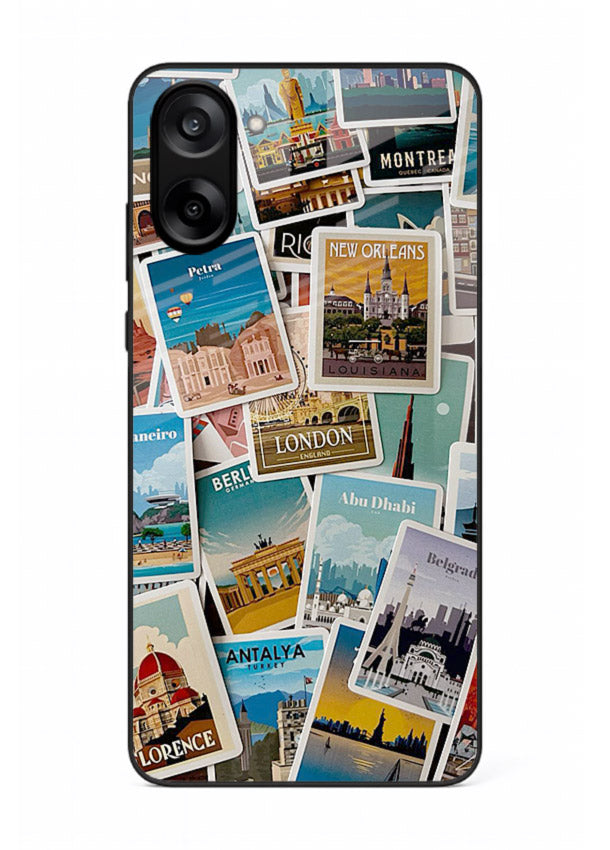Scenic Travel Postcards artwork OnePlus Nord CE5 glass back cover