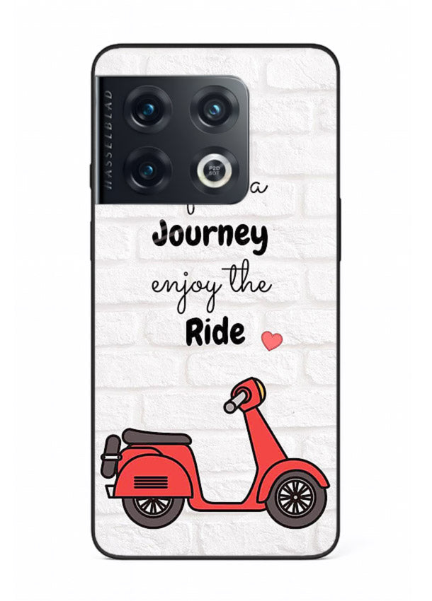 Scooter Travel Quote pastel artwork OnePlus 10 Pro glass back cover
