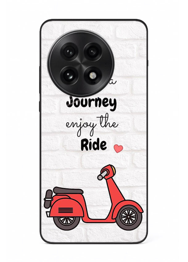 Scooter Travel Quote pastel artwork OnePlus 13 glass back cover