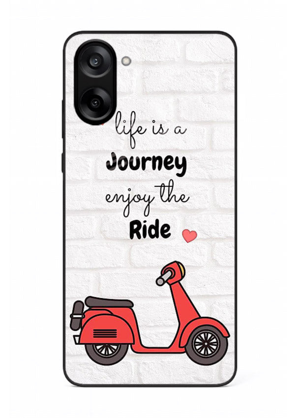 Scooter Travel Quote pastel artwork OnePlus Nord CE5 glass back cover