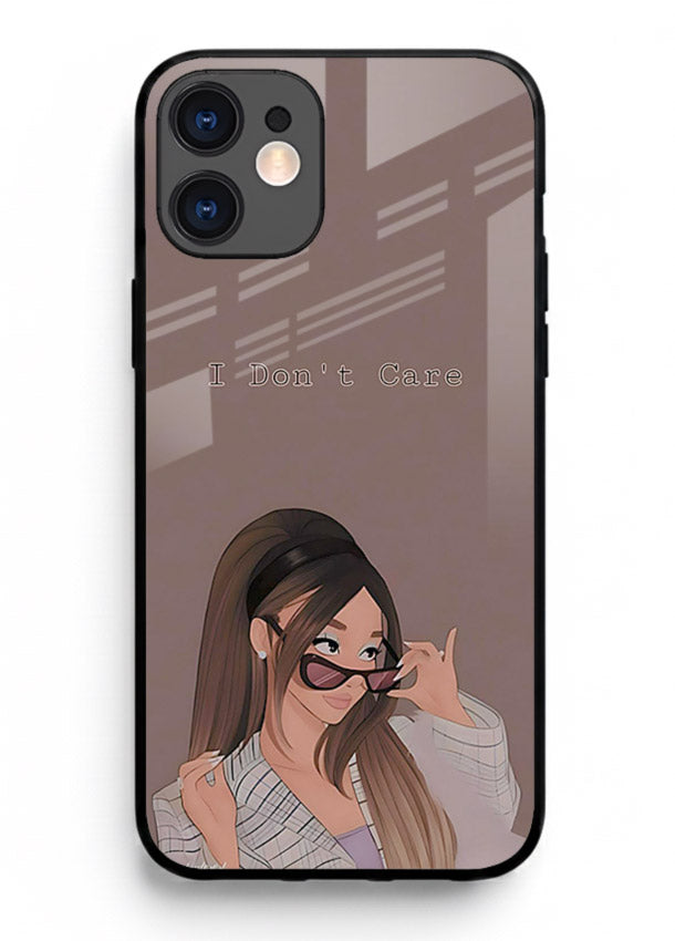 Shades Girl Pose stylish portrait iphone 11 glass back cover