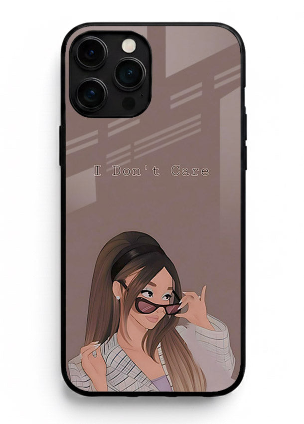 Shades Girl Pose stylish portrait iphone 15 pro max glass back cover