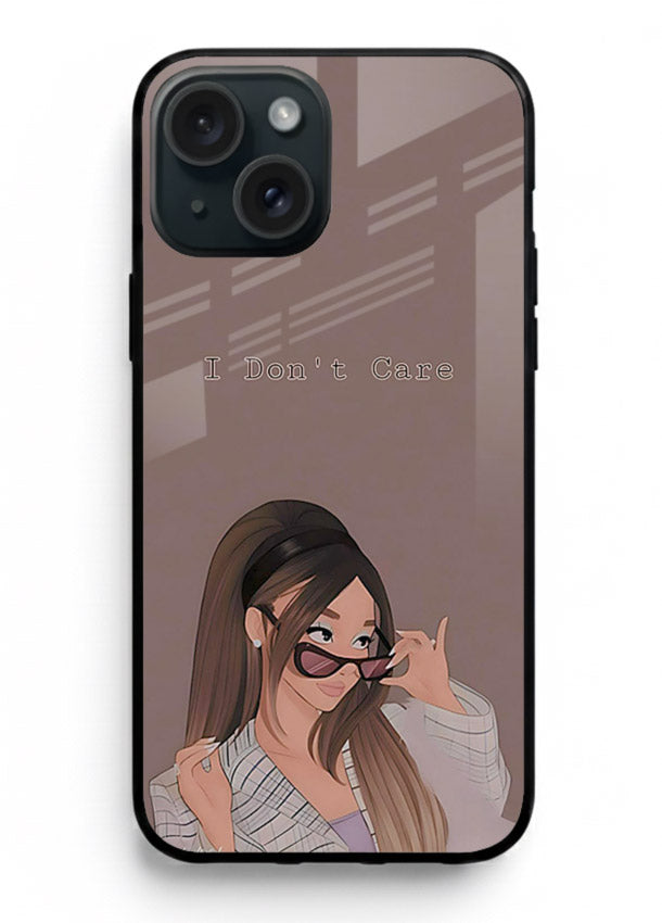 Shades Girl Pose stylish portrait iphone 13 glass back cover