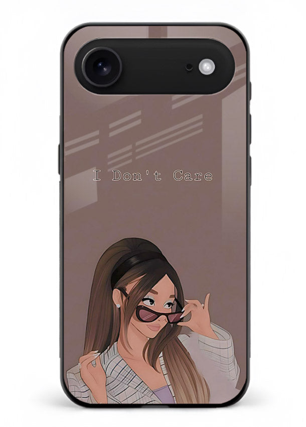 Shades Girl Pose stylish portrait iphone 17 air glass back cover