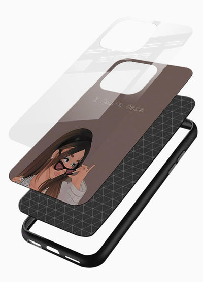 Shades Girl Pose stylish portrait glossy vibrant premium glass back cover - Angle Layers