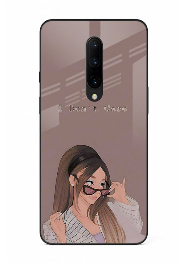 Shades Girl Pose stylish portrait OnePlus 7 Pro glass back cover