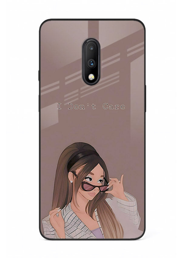 Shades Girl Pose stylish portrait OnePlus 7 glass back cover