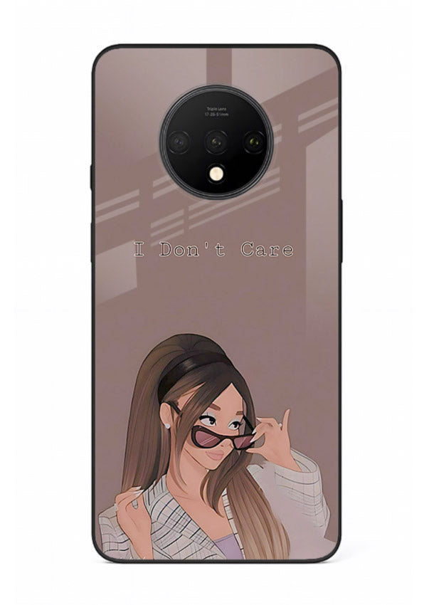 Shades Girl Pose stylish portrait OnePlus 7T glass back cover