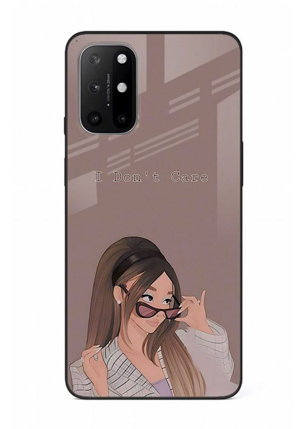 Shades Girl Pose stylish portrait OnePlus 8T glass back cover