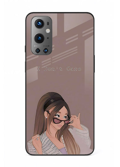 Shades Girl Pose stylish portrait OnePlus 9 glass back cover
