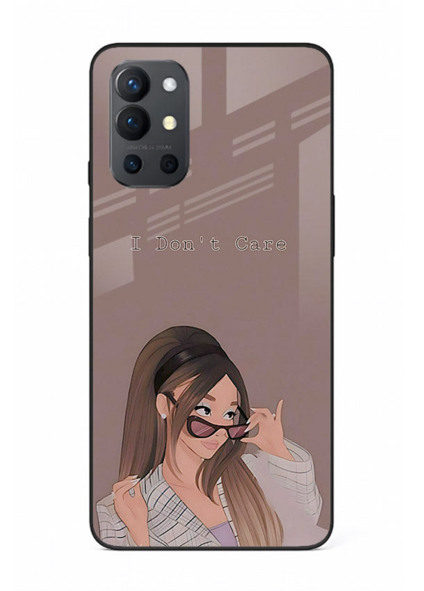 Shades Girl Pose stylish portrait OnePlus 9R glass back cover