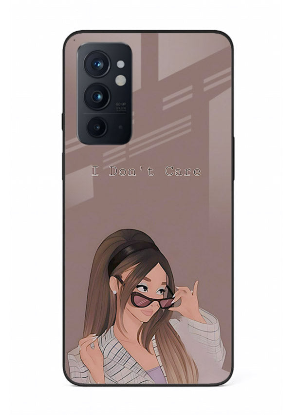 Shades Girl Pose stylish portrait OnePlus 9RT glass back cover