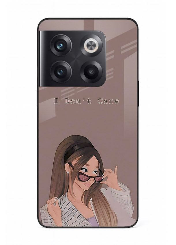 Shades Girl Pose stylish portrait OnePlus 10T glass back cover
