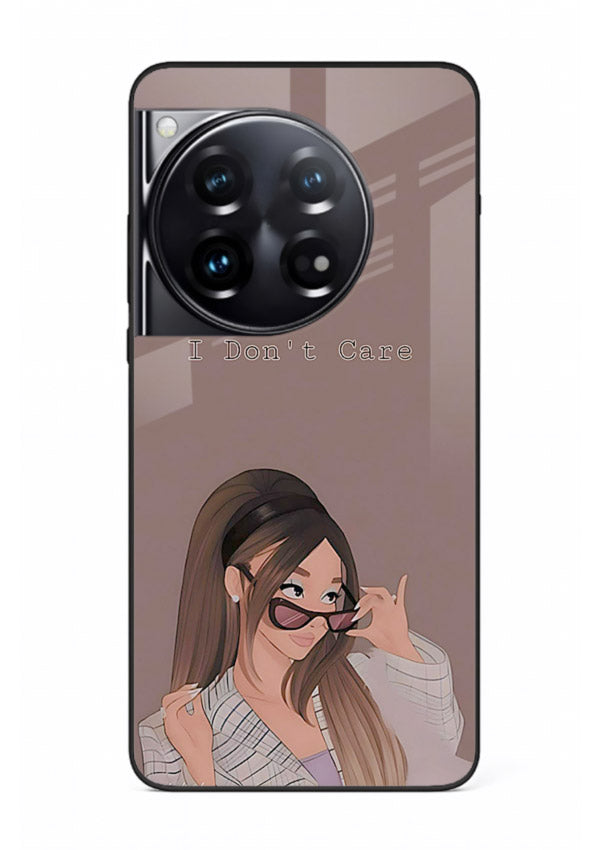 Shades Girl Pose stylish portrait OnePlus 12 glass back cover