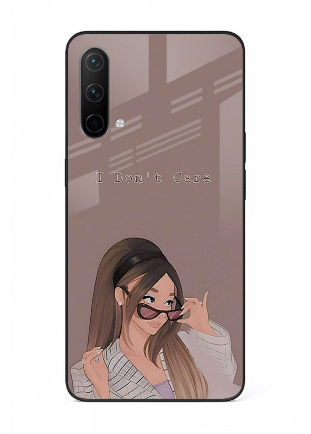 Shades Girl Pose stylish portrait OnePlus Nord CE 5G glass back cover