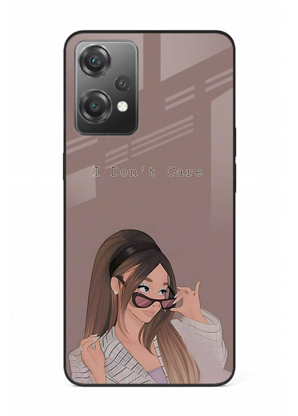 Shades Girl Pose stylish portrait OnePlus Nord CE2 Lite 5G glass back cover