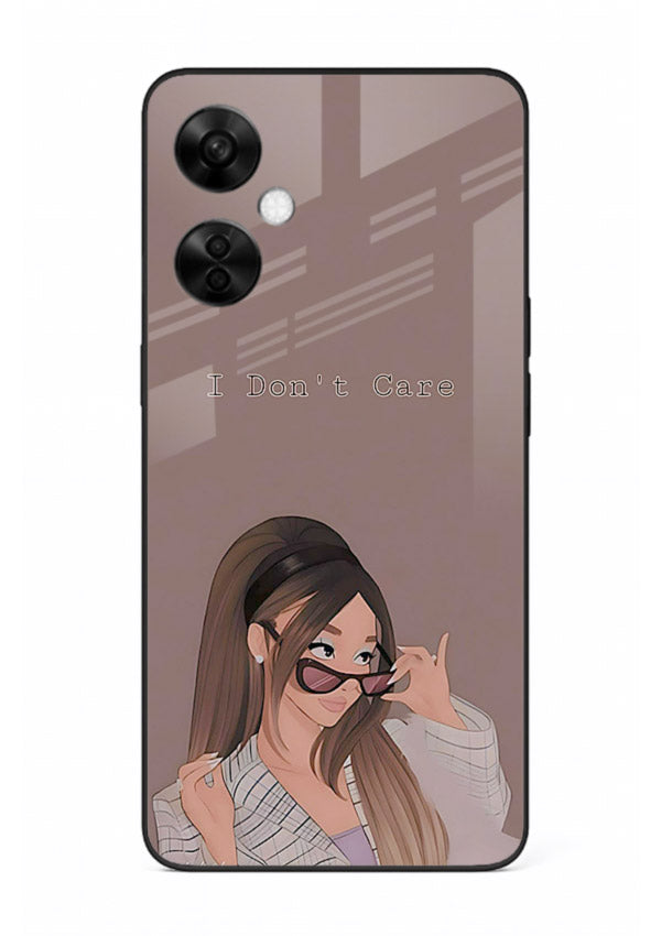 Shades Girl Pose stylish portrait OnePlus Nord CE3 Lite glass back cover