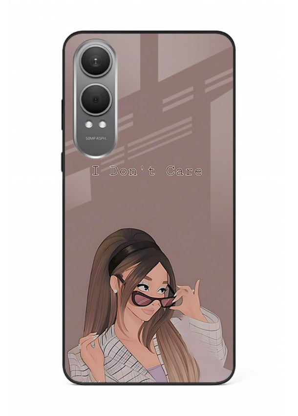 Shades Girl Pose stylish portrait OnePlus Nord CE4 Lite glass back cover