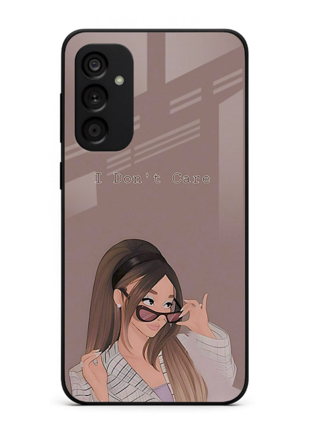 Shades Girl Pose stylish portrait Samsung M15 5G glass back cover