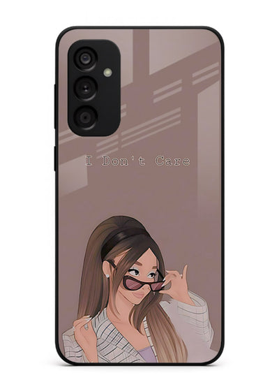 Shades Girl Pose stylish portrait Samsung A14 5G glass back cover
