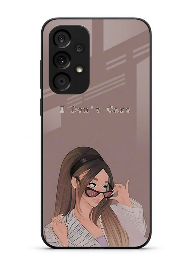 Shades Girl Pose stylish portrait Samsung A33 5G glass back cover