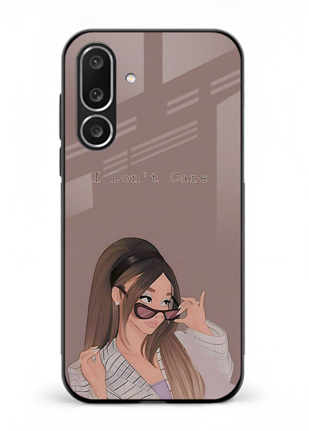 Shades Girl Pose stylish portrait Samsung M36 5G glass back cover