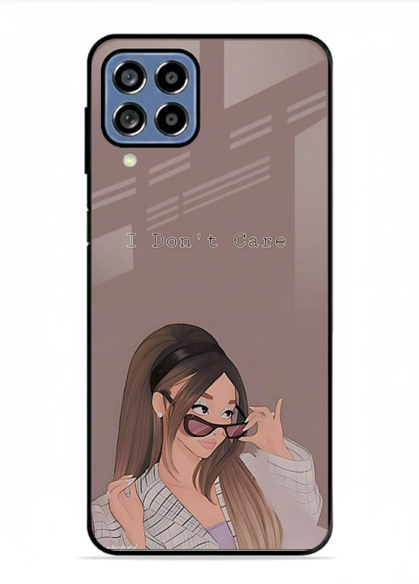 Shades Girl Pose stylish portrait Samsung F22 4G glass back cover