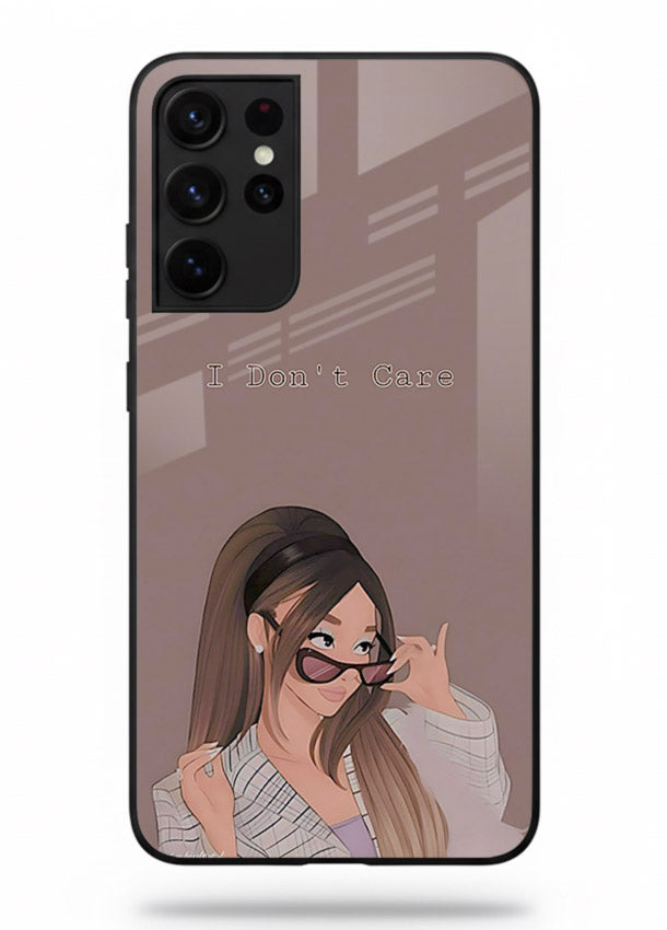 Shades Girl Pose stylish portrait Samsung S21 Ultra glass back cover