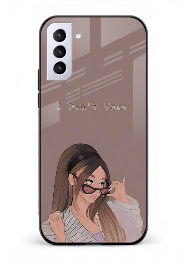Shades Girl Pose stylish portrait Samsung S21 FE glass back cover