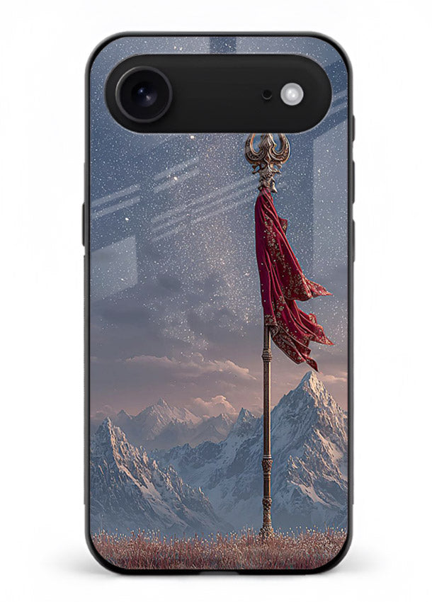 Shiva mountain trishul powerful theme iphone 18 air glass bold devotional case