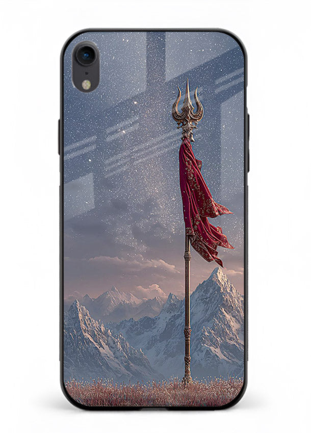 Shiva mountain trishul powerful theme iphone xr glass bold devotional case