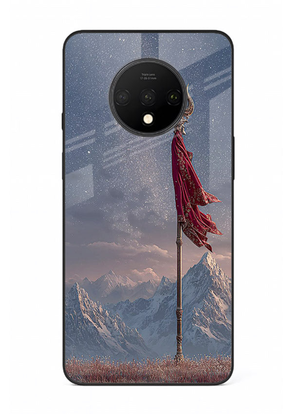 Shiva mountain trishul powerful theme OnePlus 7T glass bold devotional case