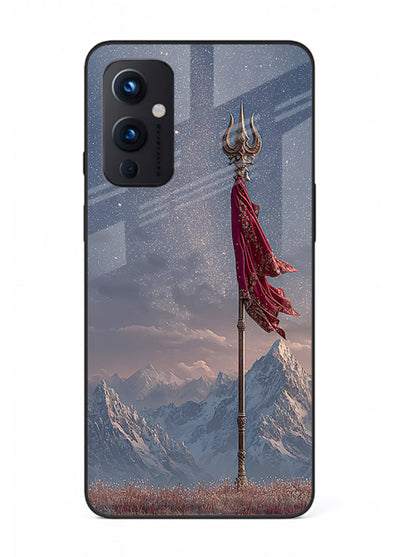 Shiva mountain trishul powerful theme OnePlus 9 Pro glass bold devotional case