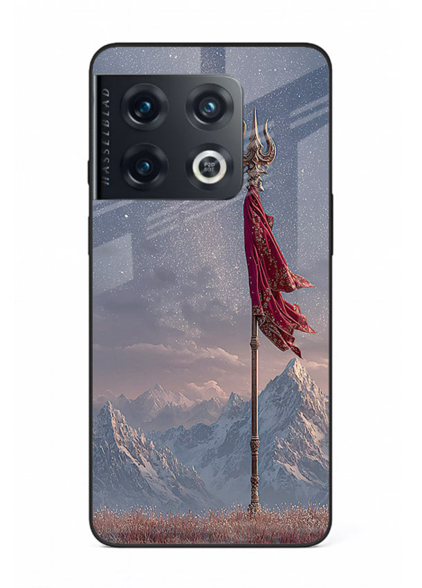 Shiva mountain trishul powerful theme OnePlus 10 Pro glass bold devotional case
