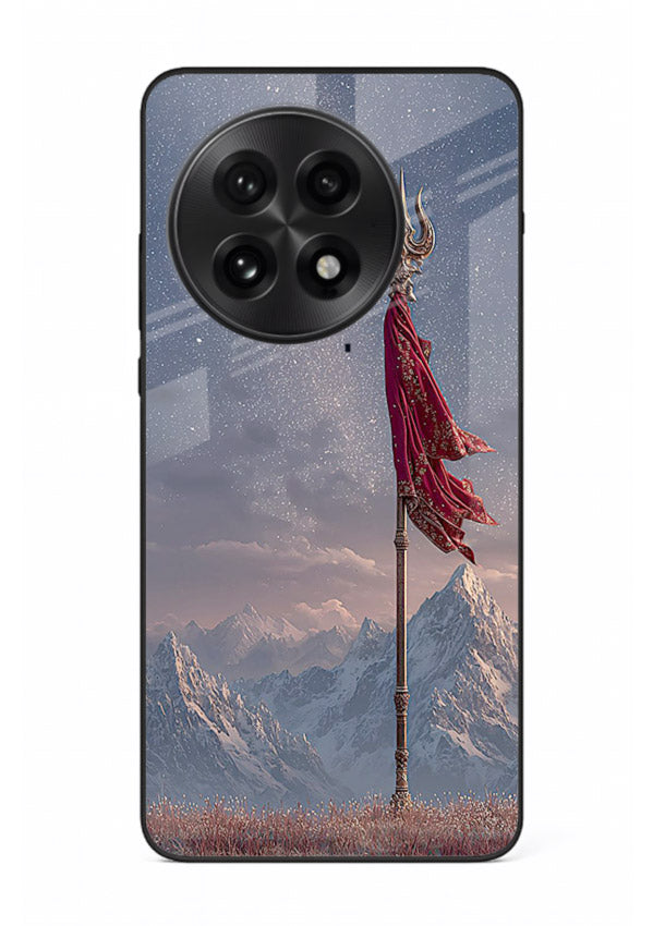 Shiva mountain trishul powerful theme OnePlus 13R glass bold devotional case