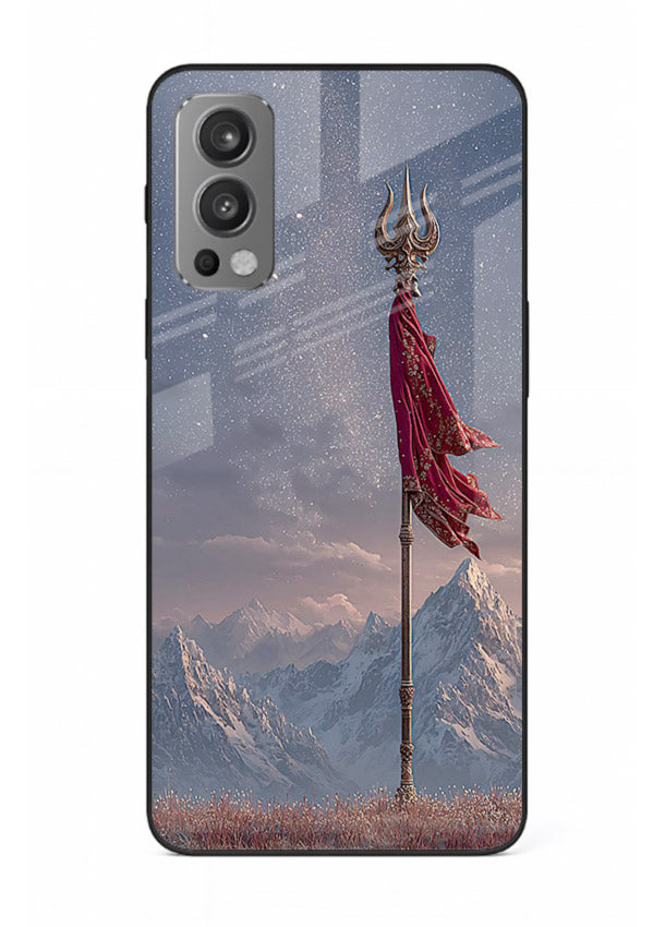Shiva mountain trishul powerful theme OnePlus Nord 2 glass bold devotional case