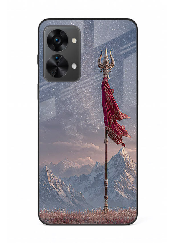 Shiva mountain trishul powerful theme OnePlus Nord 2T glass bold devotional case